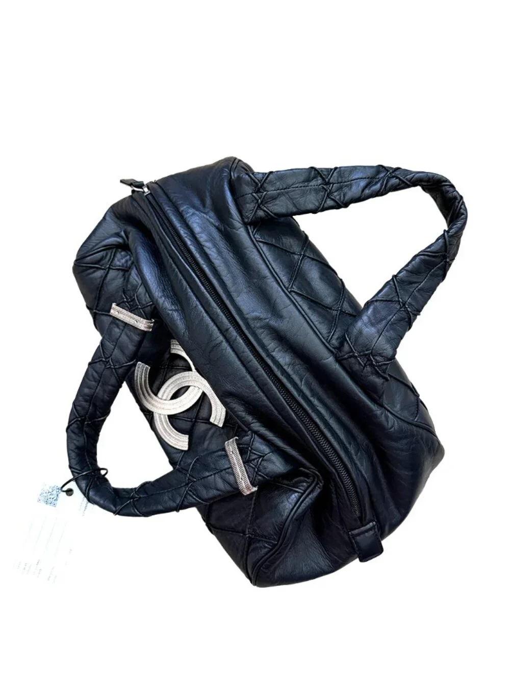 Chanel Black Quilted Leather Chanel Bowler bag